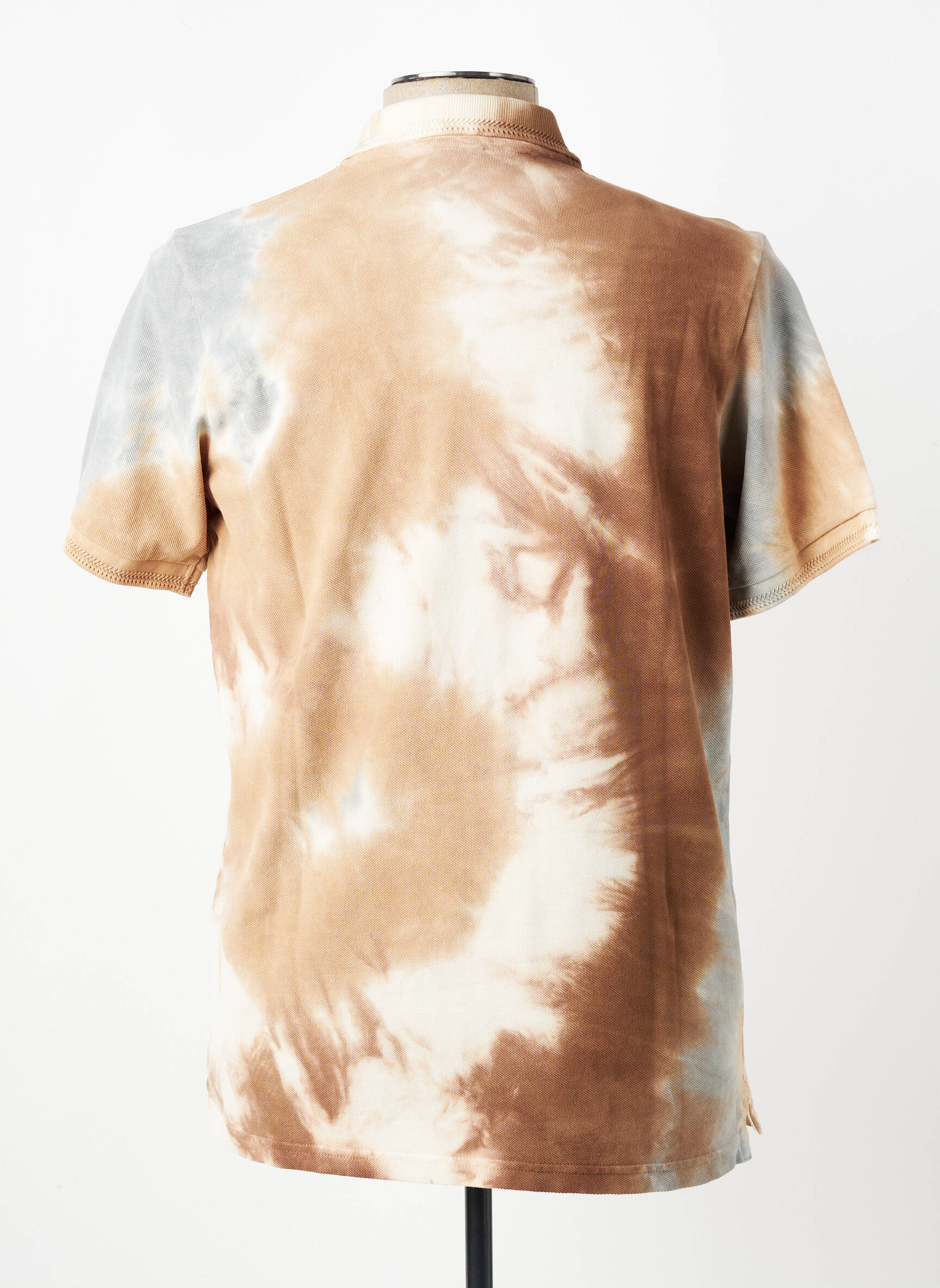Polo stretch manches courtes beige BOB homme