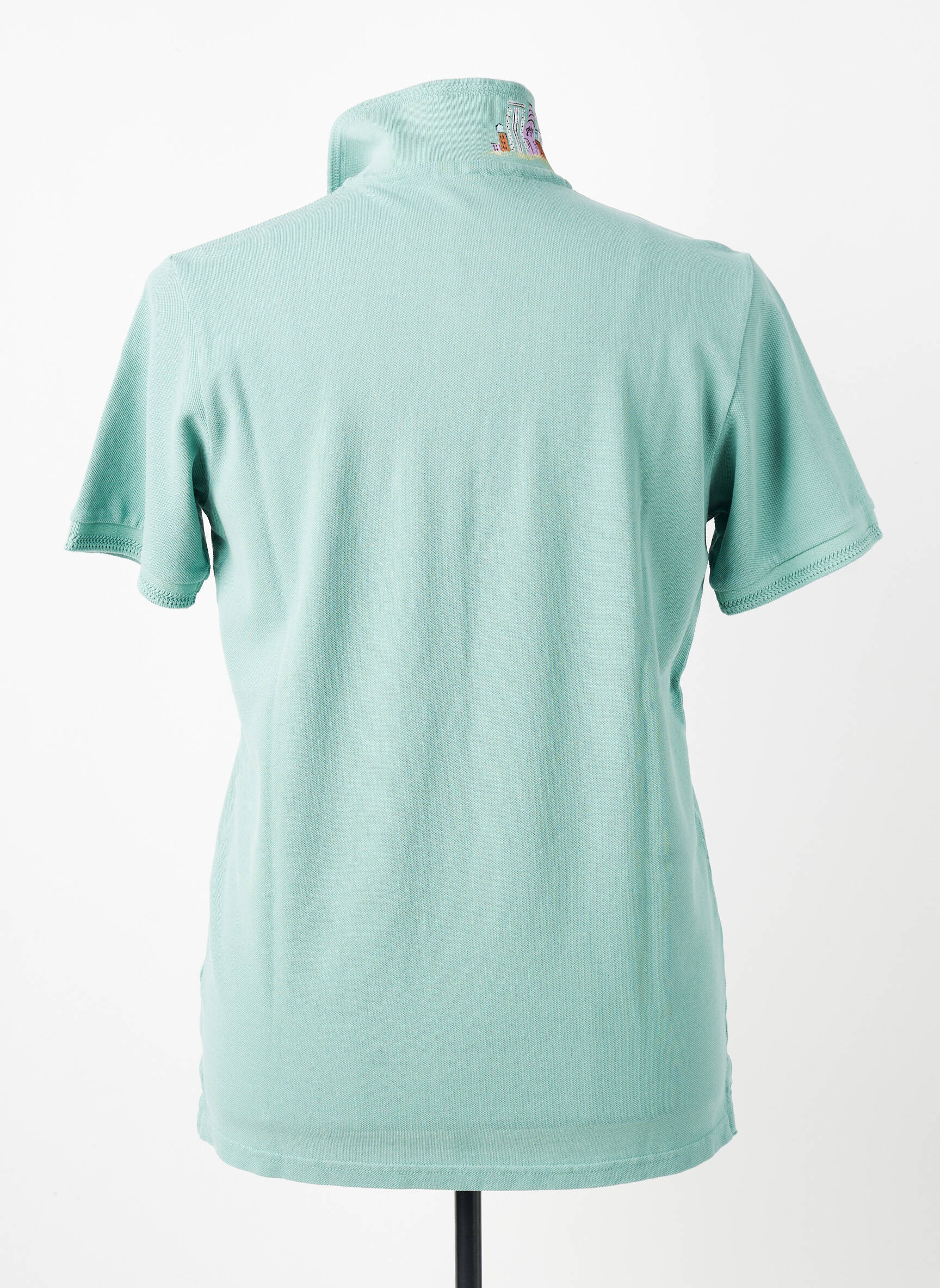 Polo sérigraphie manches courtes vert BOB homme