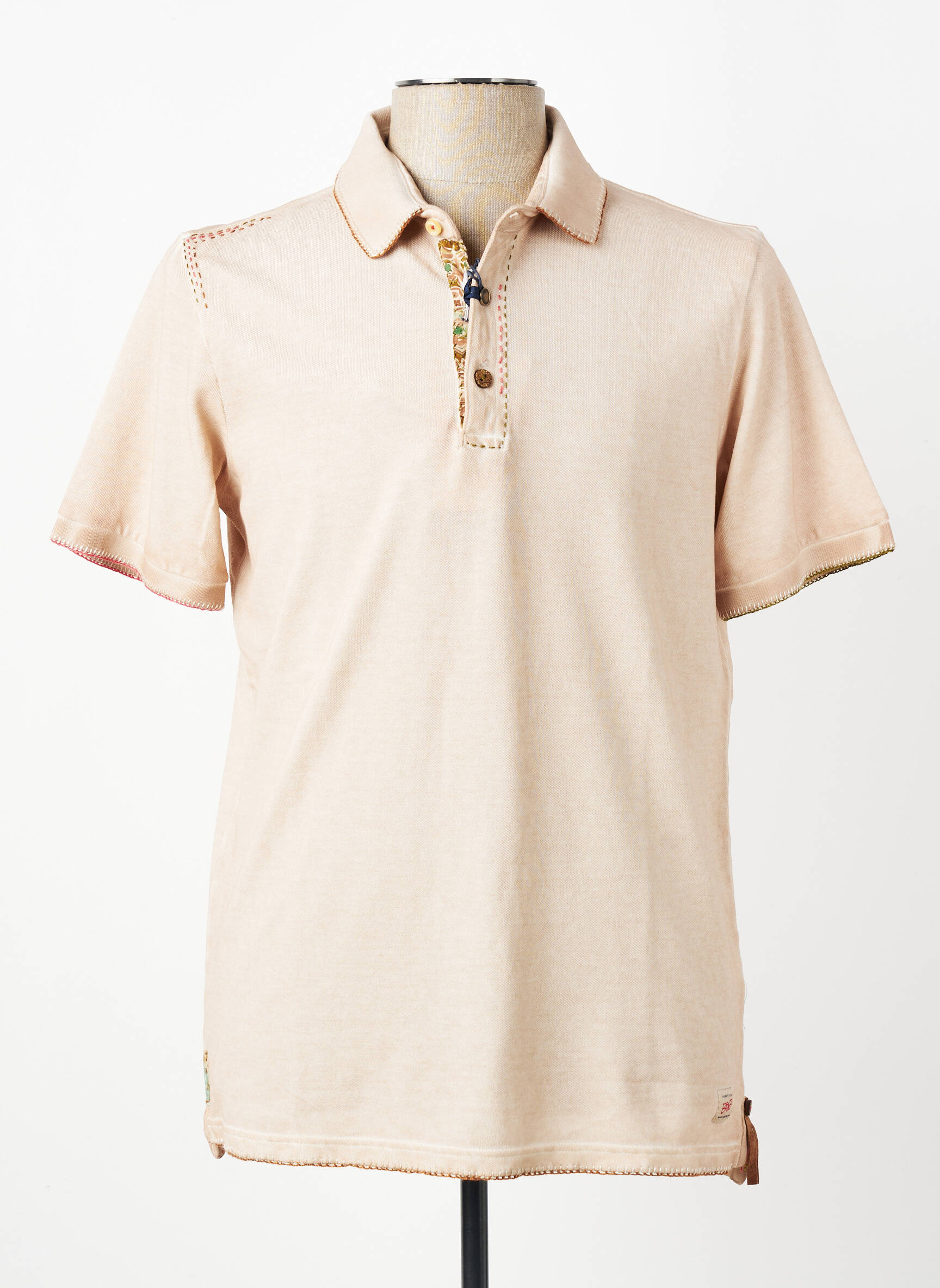 Polo stretch manches courtes beige BOB homme