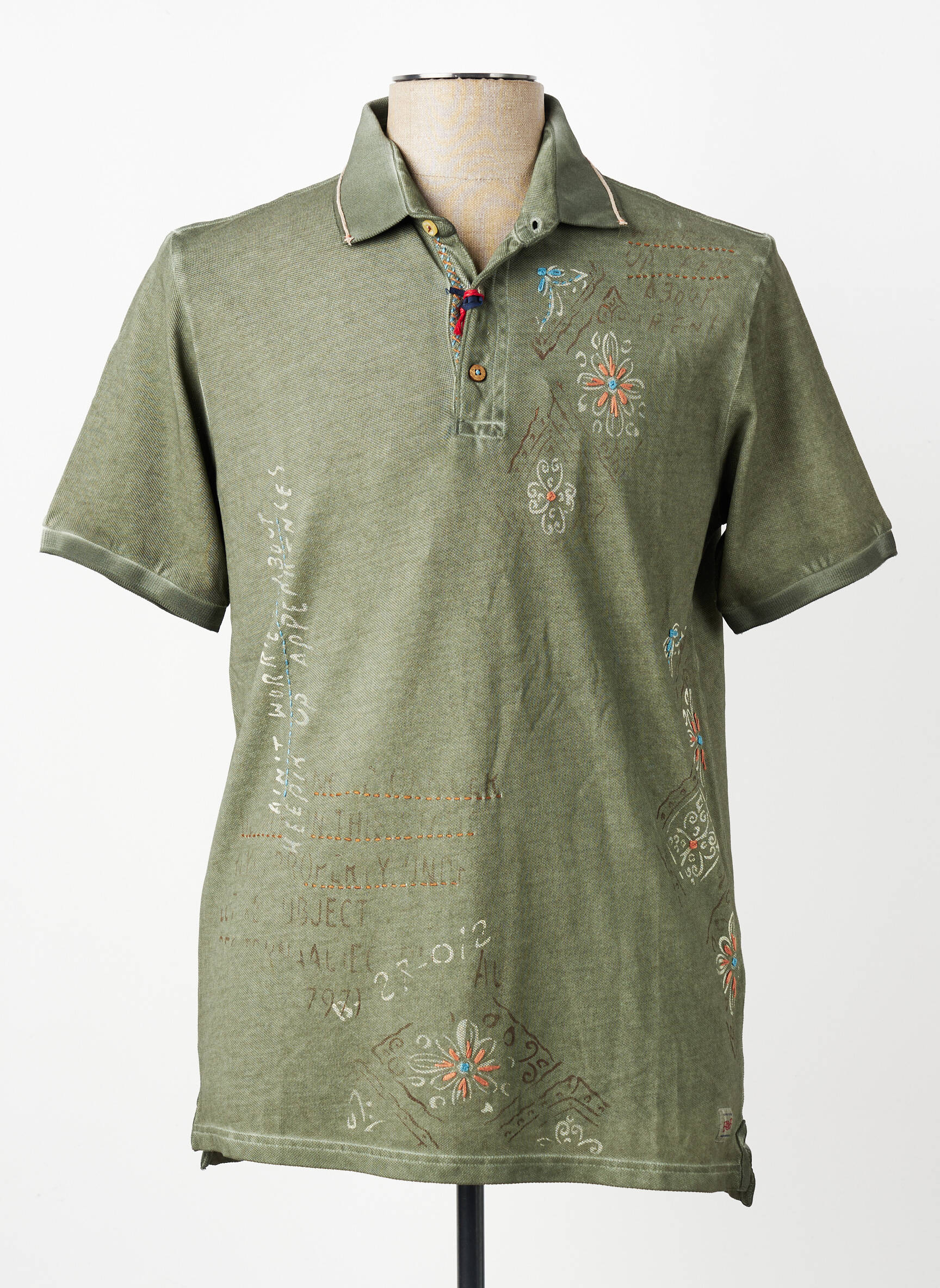 Polo stretch manches courtes vert BOB homme