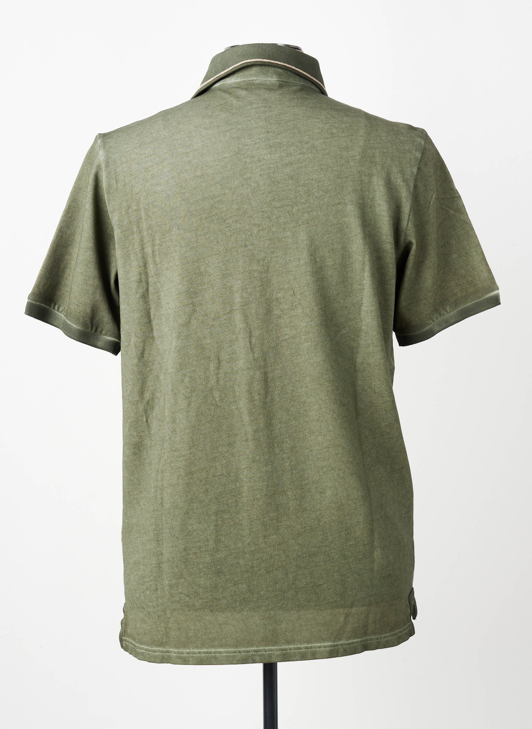 Polo stretch manches courtes vert BOB homme