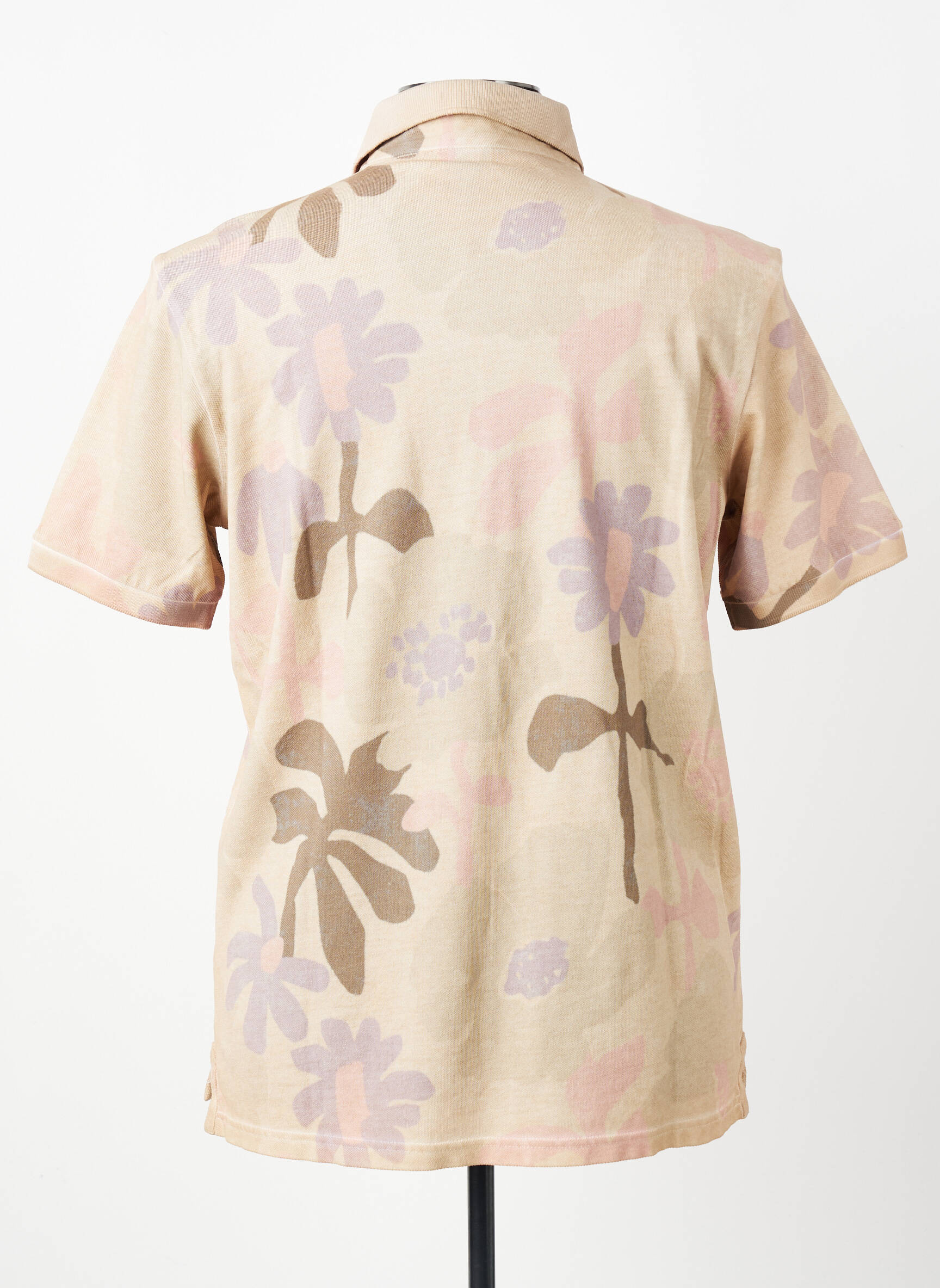 Polo stretch manches courtes beige BOB homme