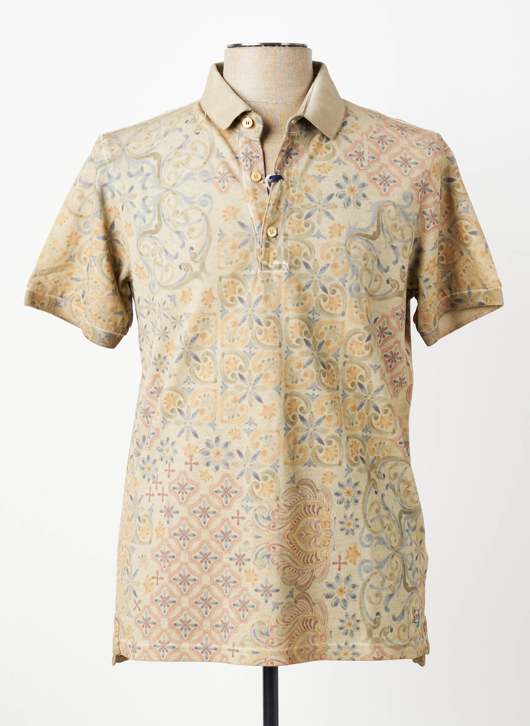 Polo stretch manches courtes vert BOB homme
