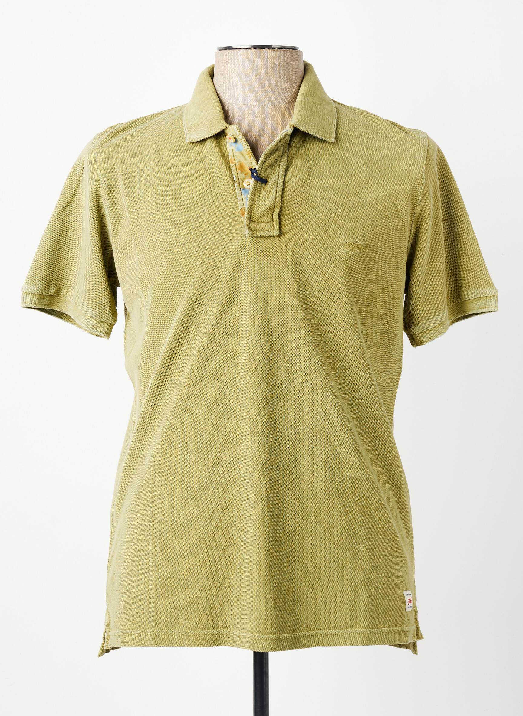Polo stretch manches courtes vert BOB homme