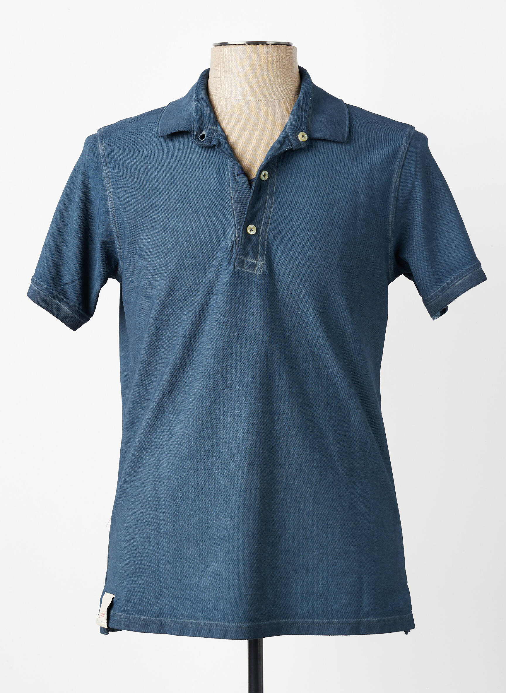 Polo stretch manches courtes bleu BOB homme