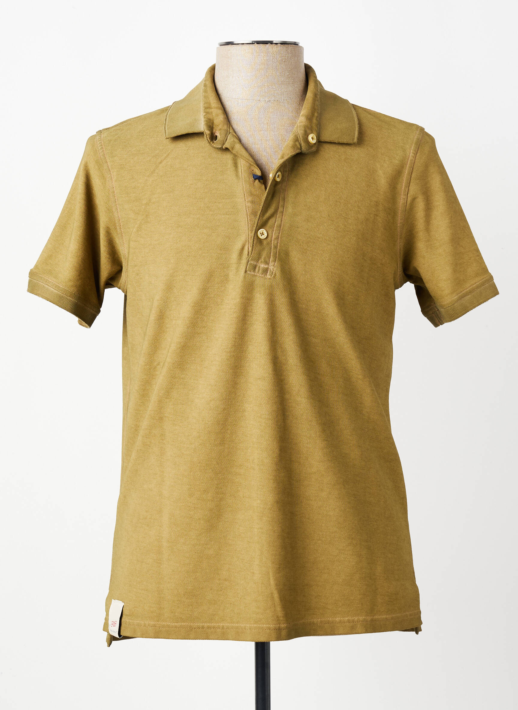 Polo stretch manches courtes vert BOB homme