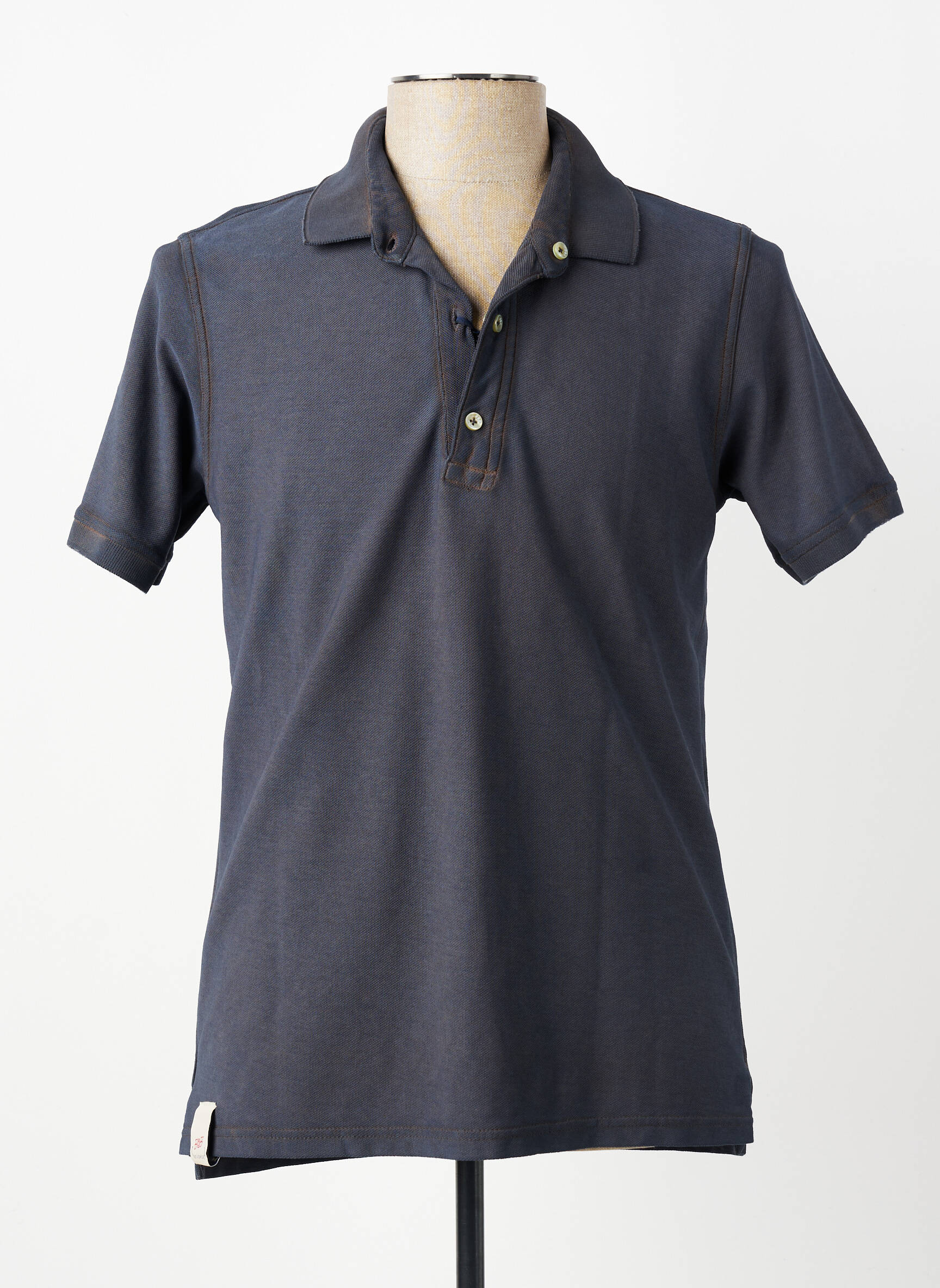 Polo stretch manches courtes marron BOB homme