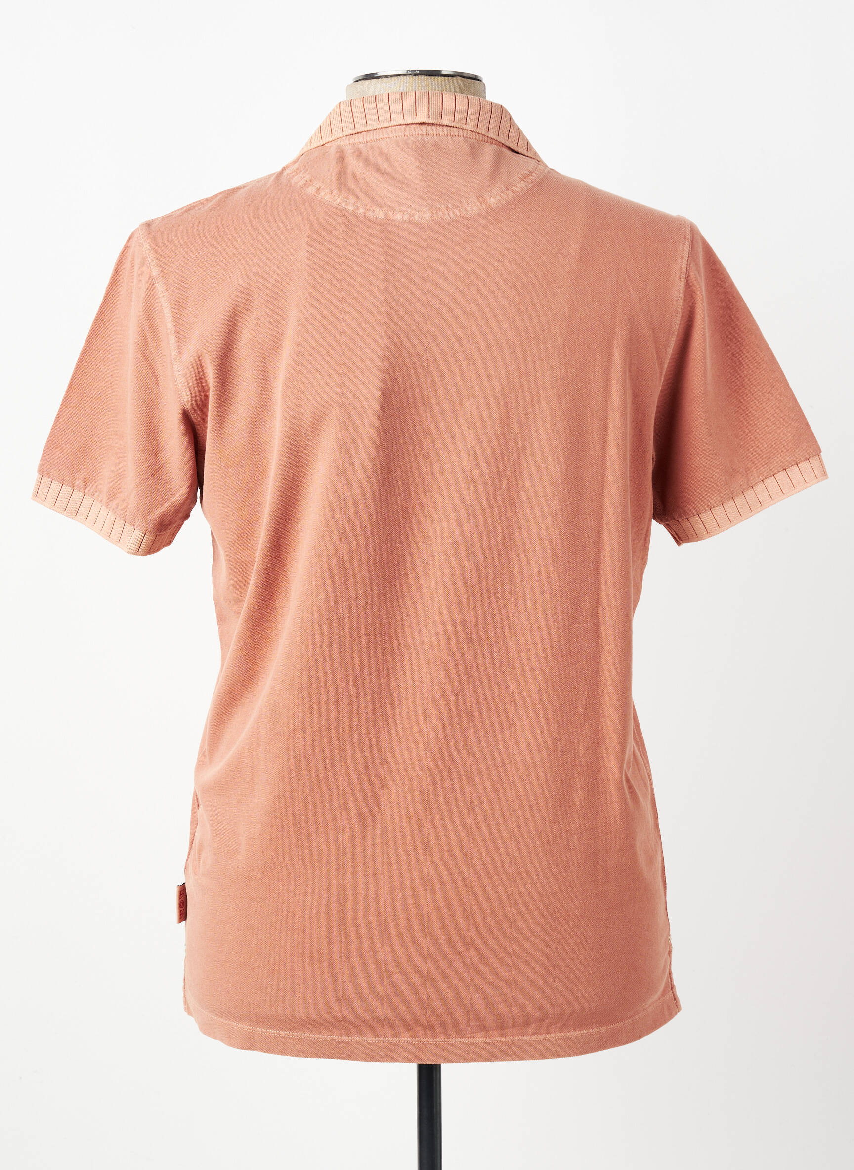 Polo tissage jersey manches courtes orange BOB homme