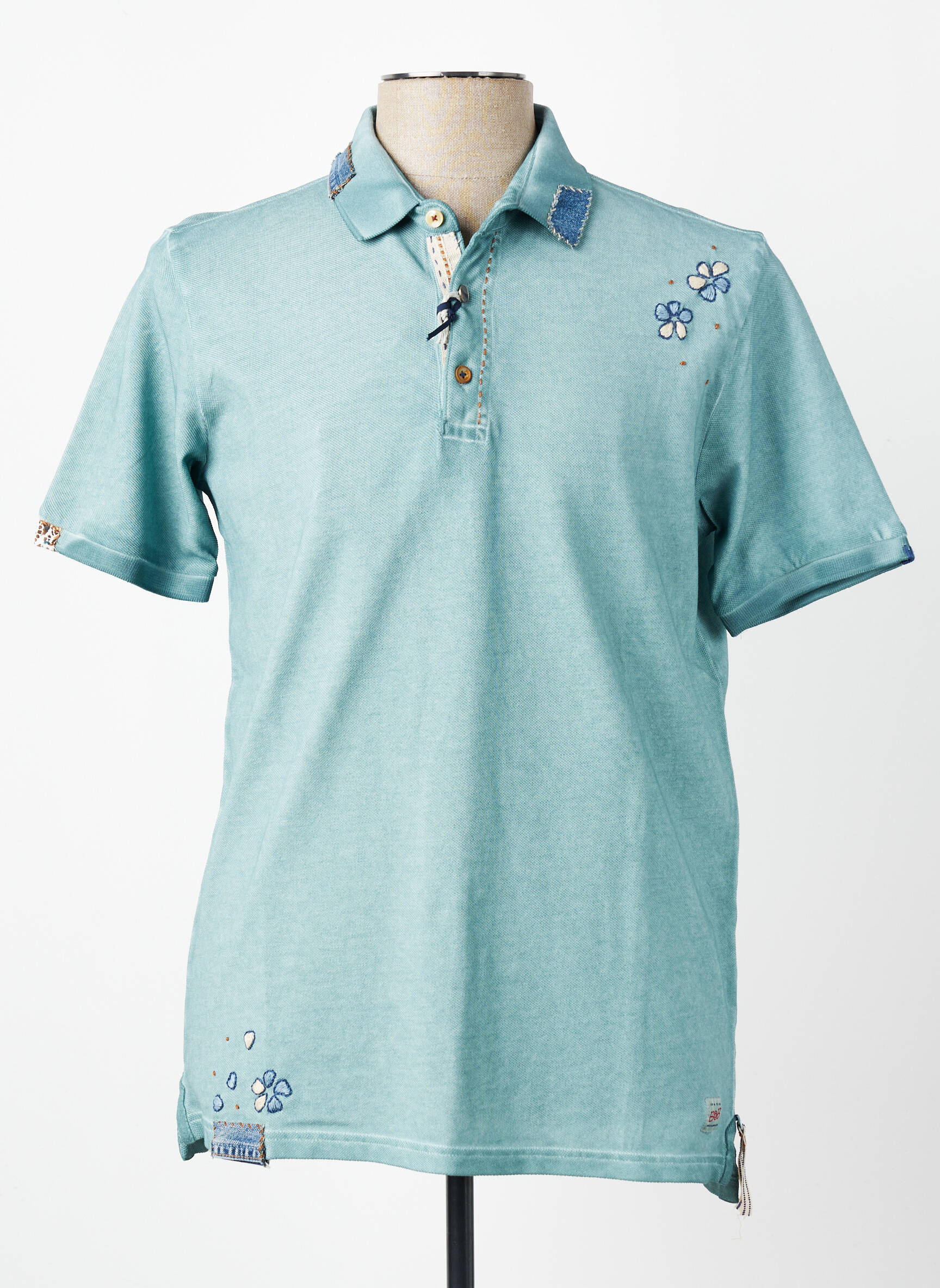 Polo stretch manches courtes vert BOB homme