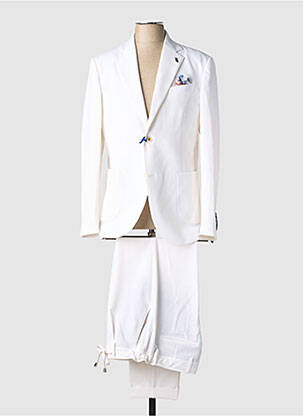 Costume de cérémonie poches blanc BOB homme
