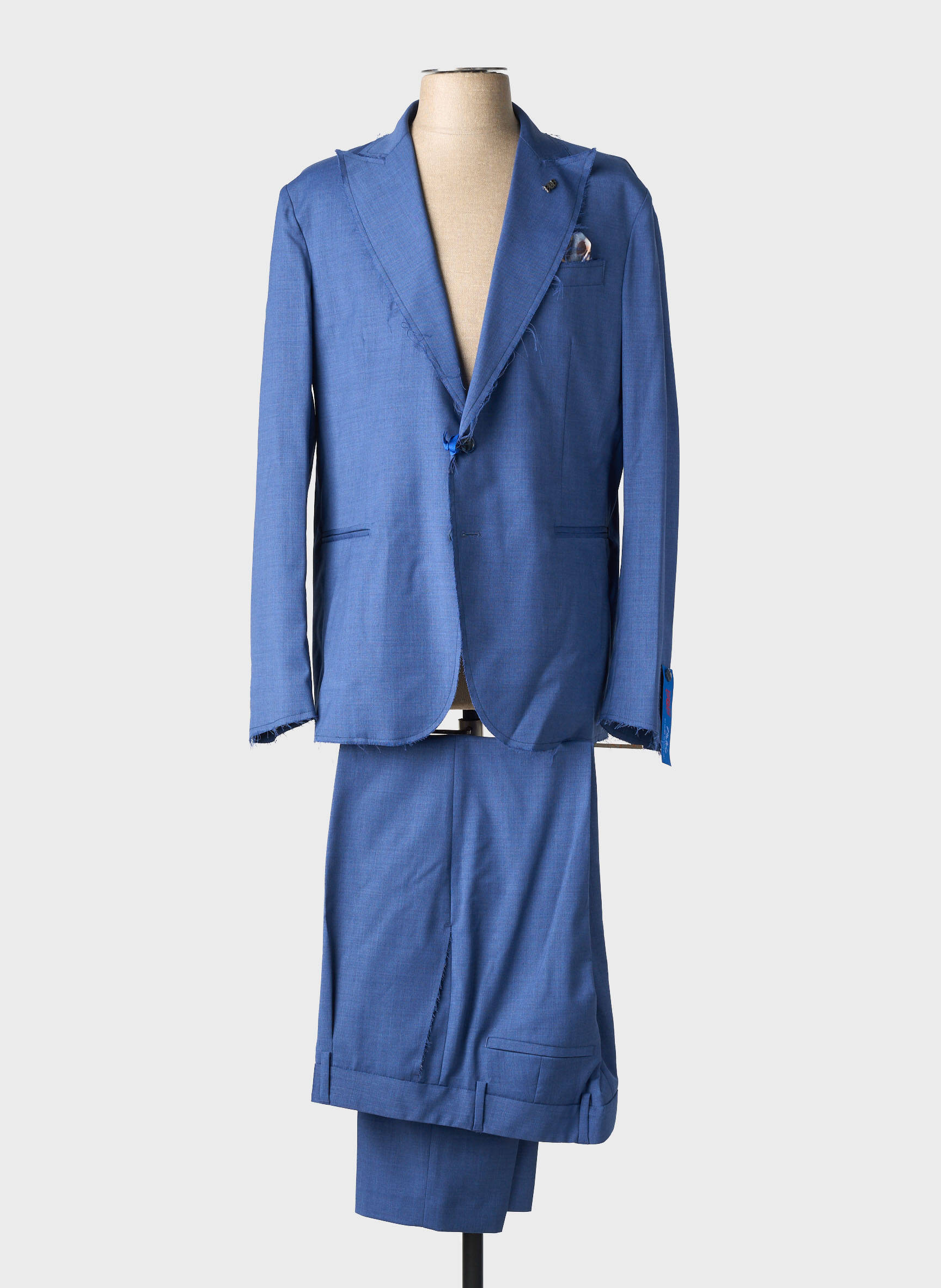 Costume de cérémonie poches bleu BOB homme