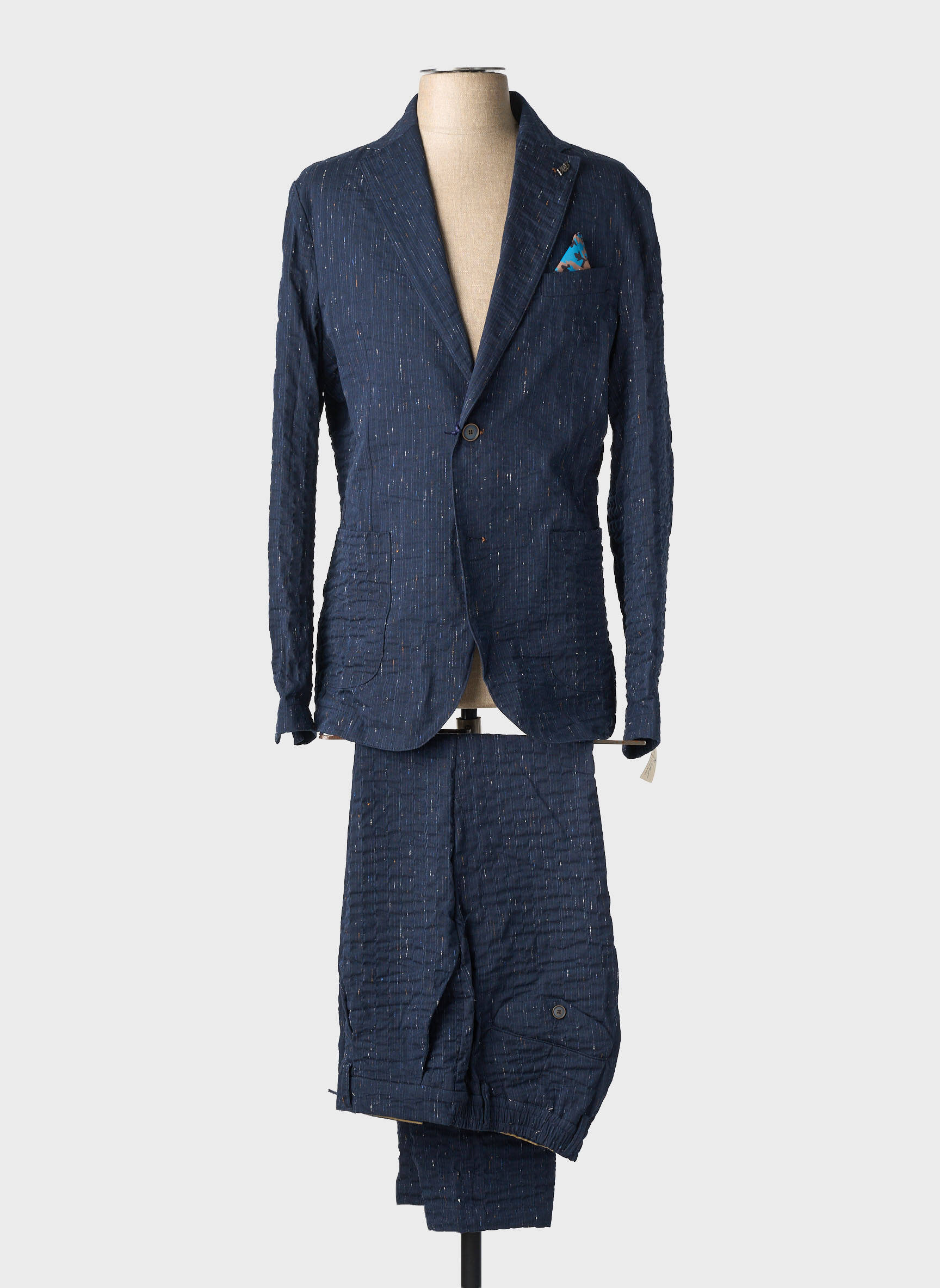 Costume de cérémonie poches bleu BOB homme