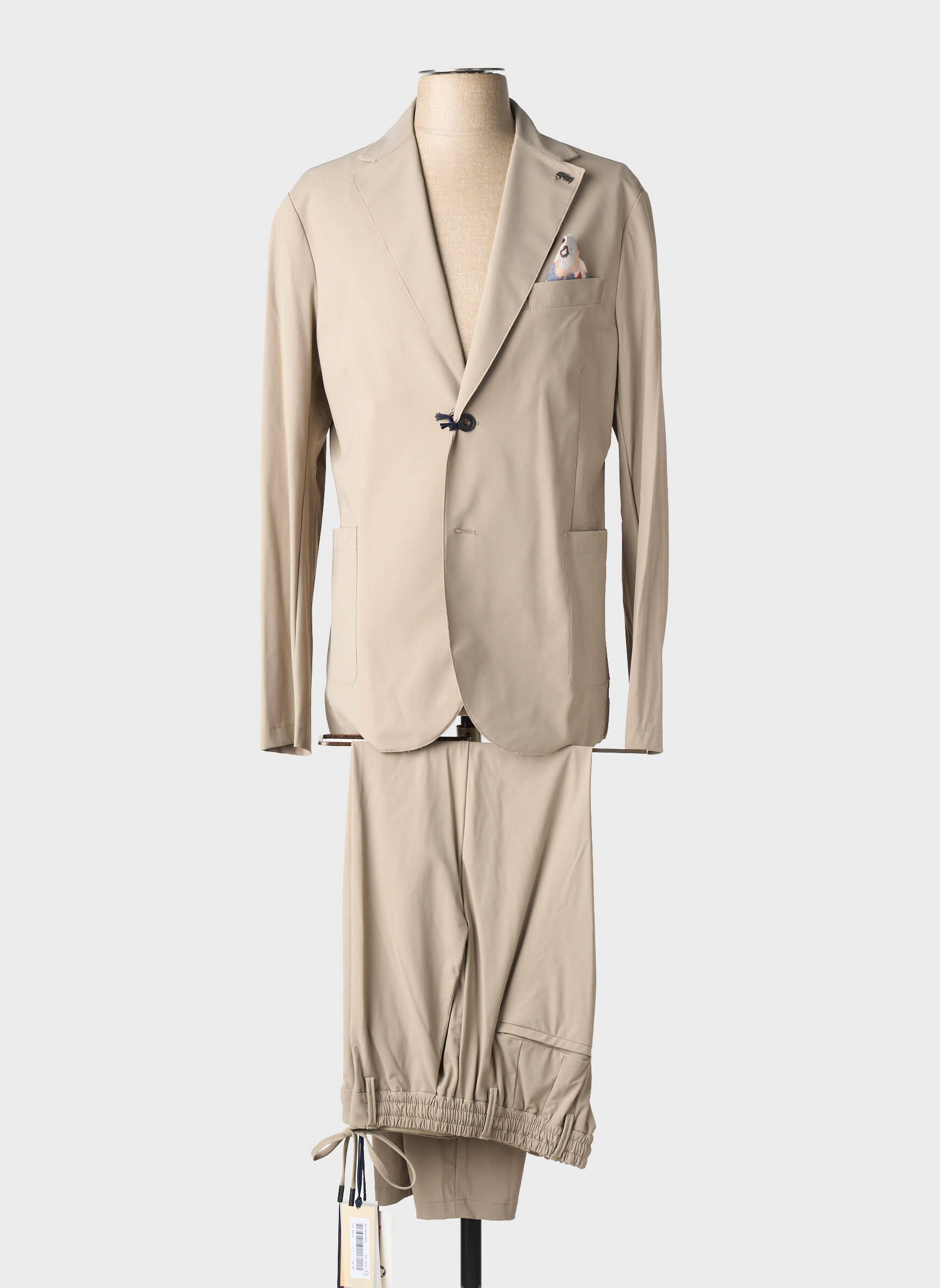 Costume de ville manches longues beige BOB homme