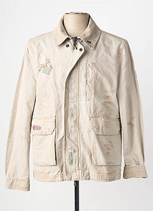 Parka manches longues sans capuche beige BOB homme