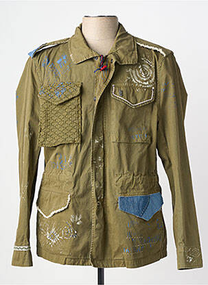 Parka manches longues sans capuche vert BOB homme