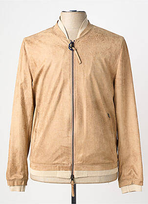 Blouson finition intérieure doublure imprimée beige BOB homme