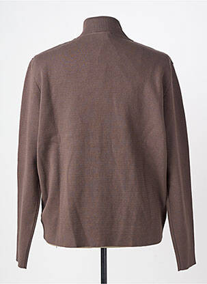 Blouson poches marron WOOL & CO homme