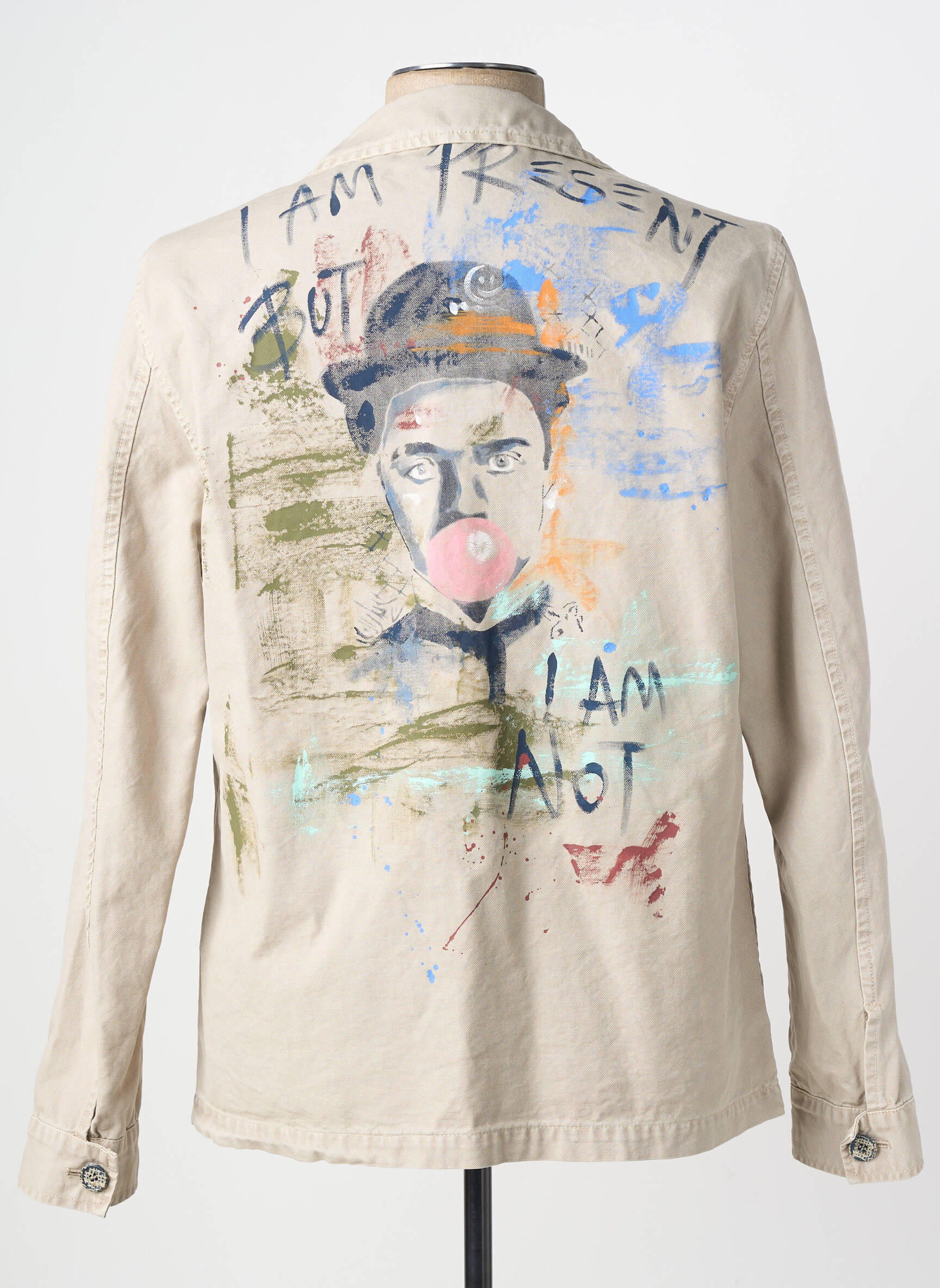 Veste casual fermeture boutonnée sur le devant beige BOB homme