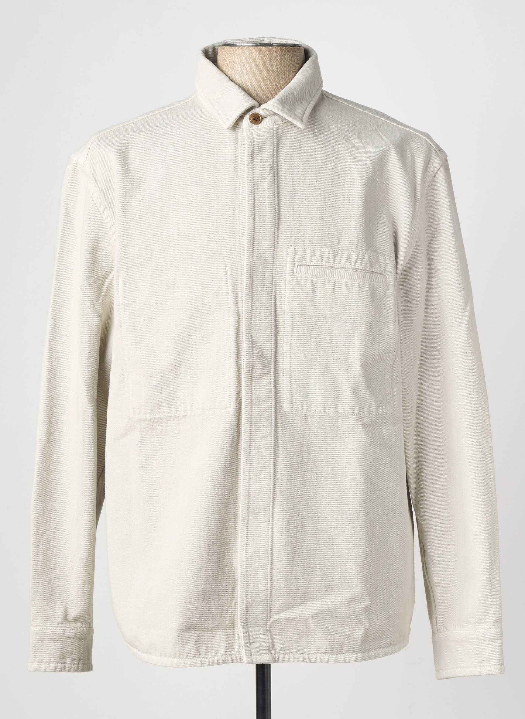 Veste casual fermeture boutonnée sur le devant gris BARMAS homme