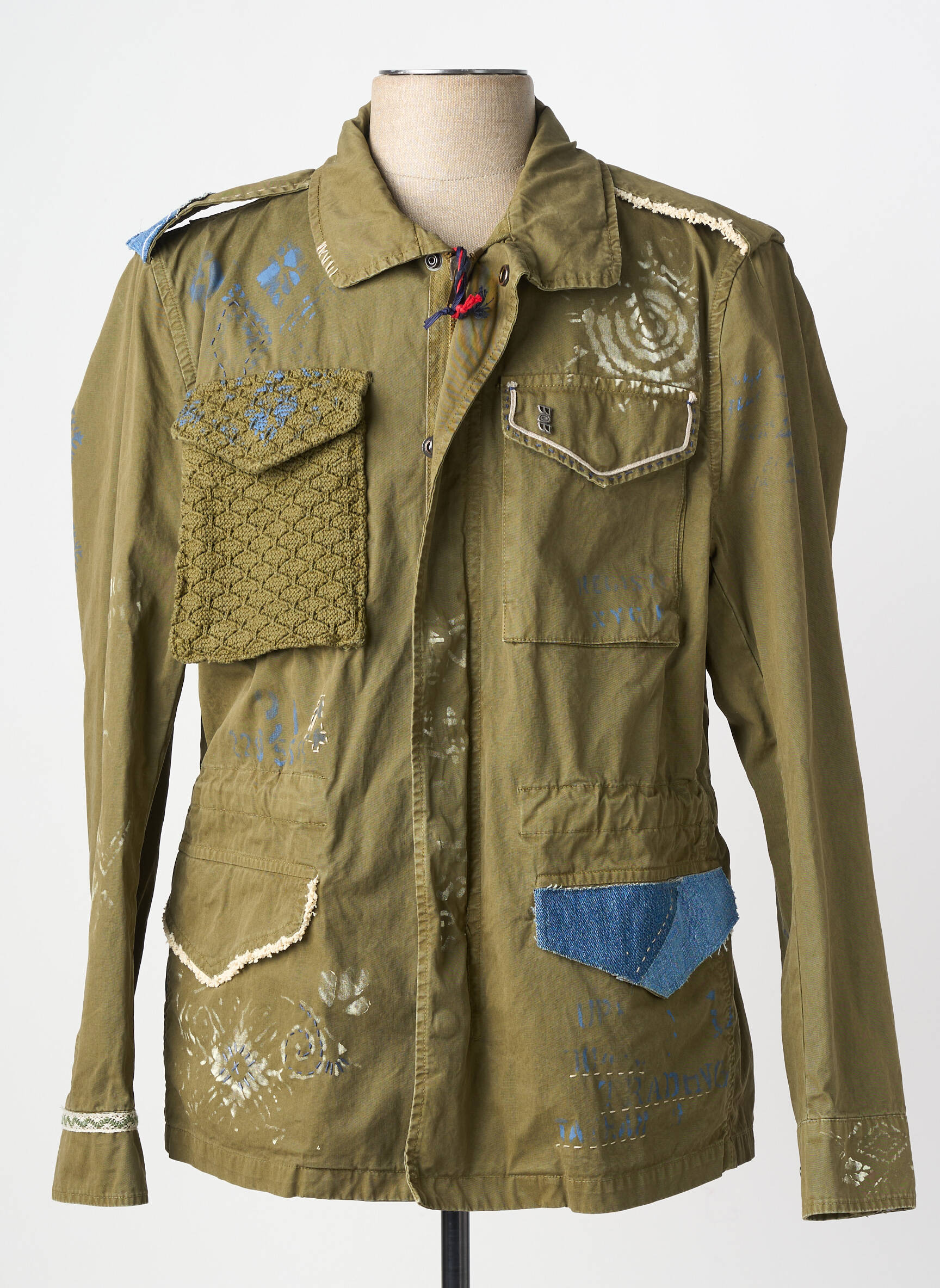 Parka manches longues sans capuche vert BOB homme