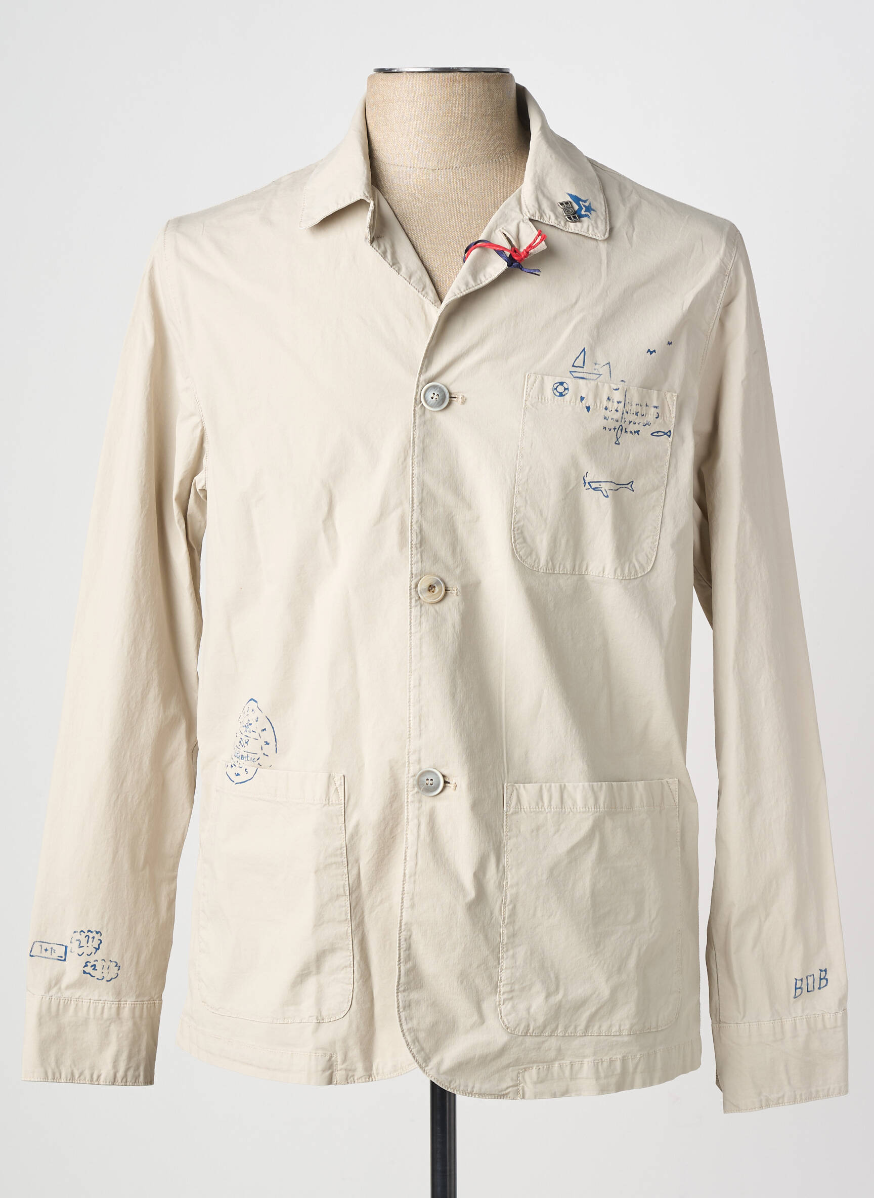 Blazer poches beige BOB homme