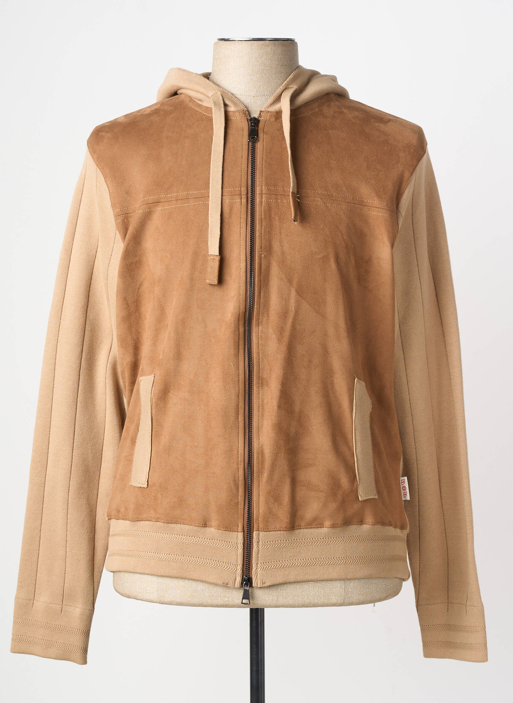 Veste casual resserrée sur le bas marron BOB homme