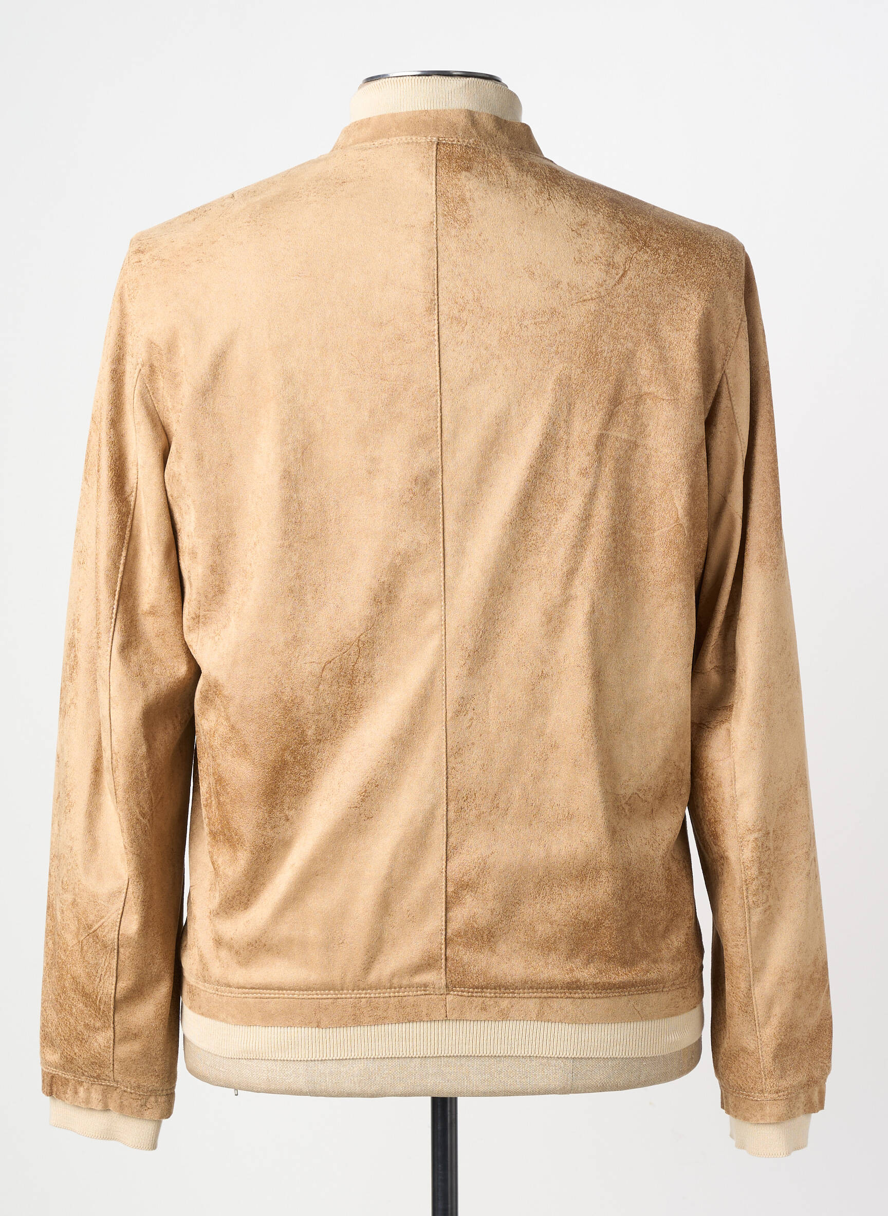 Blouson finition intérieure doublure imprimée beige BOB homme
