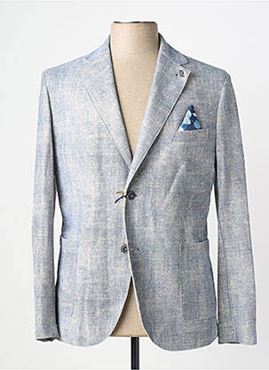 Blazer tissage chiné bleu BOB homme