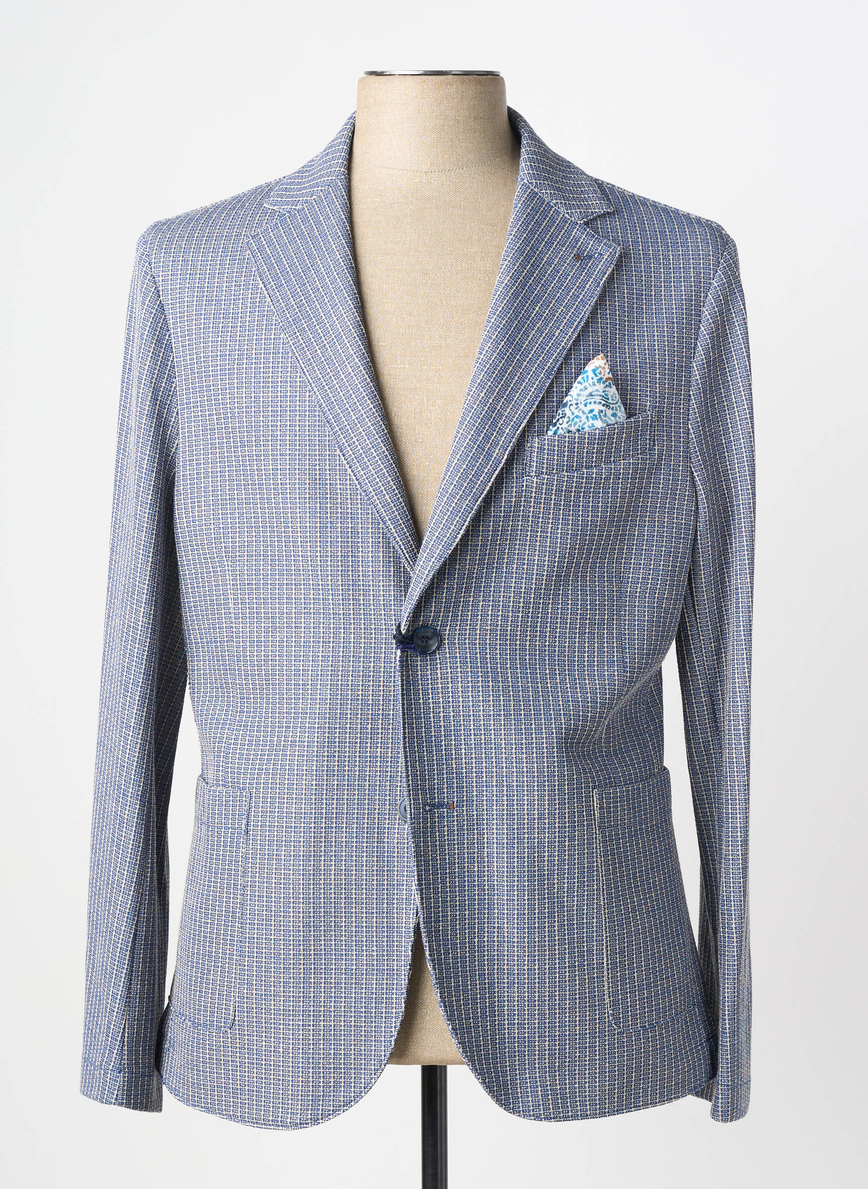 Blazer poches bleu BOB homme