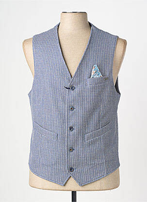 Gilet sans manche coupe cintrée bleu BOB homme