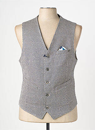 Gilet sans manche coupe cintrée bleu BOB homme