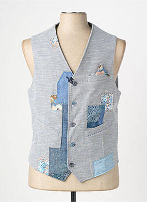 Gilet sans manche coupe cintrée bleu BOB homme