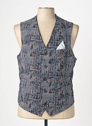Gilet sans manche coupe cintrée bleu BOB homme