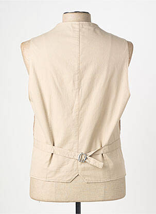Gilet sans manche coupe cintrée beige BOB homme