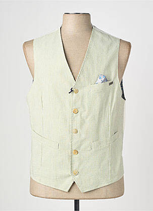 Gilet sans manche coupe cintrée blanc BOB homme