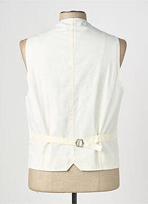 Gilet sans manche coupe cintrée blanc BOB homme