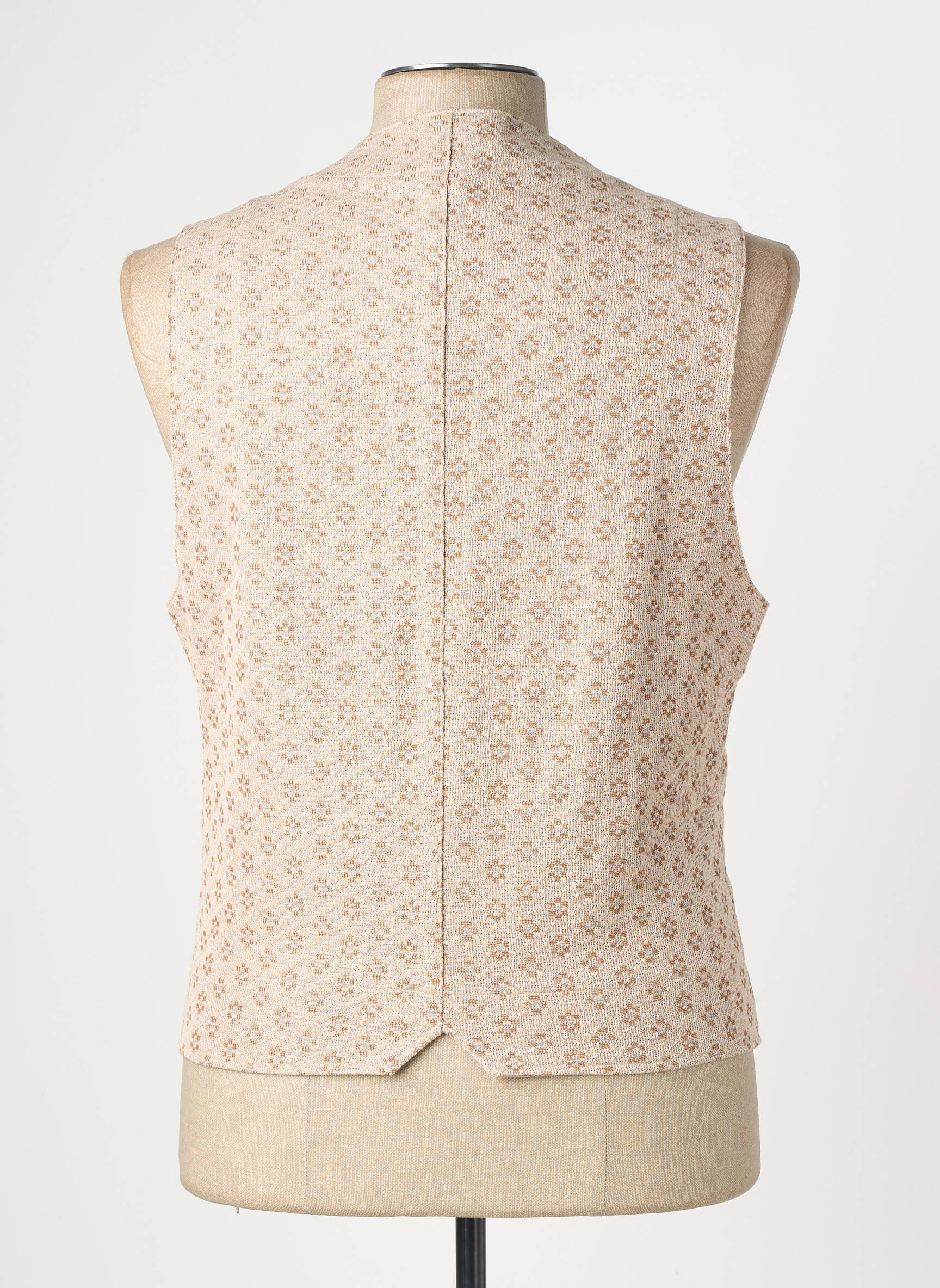 Gilet sans manche coupe cintrée beige BOB homme