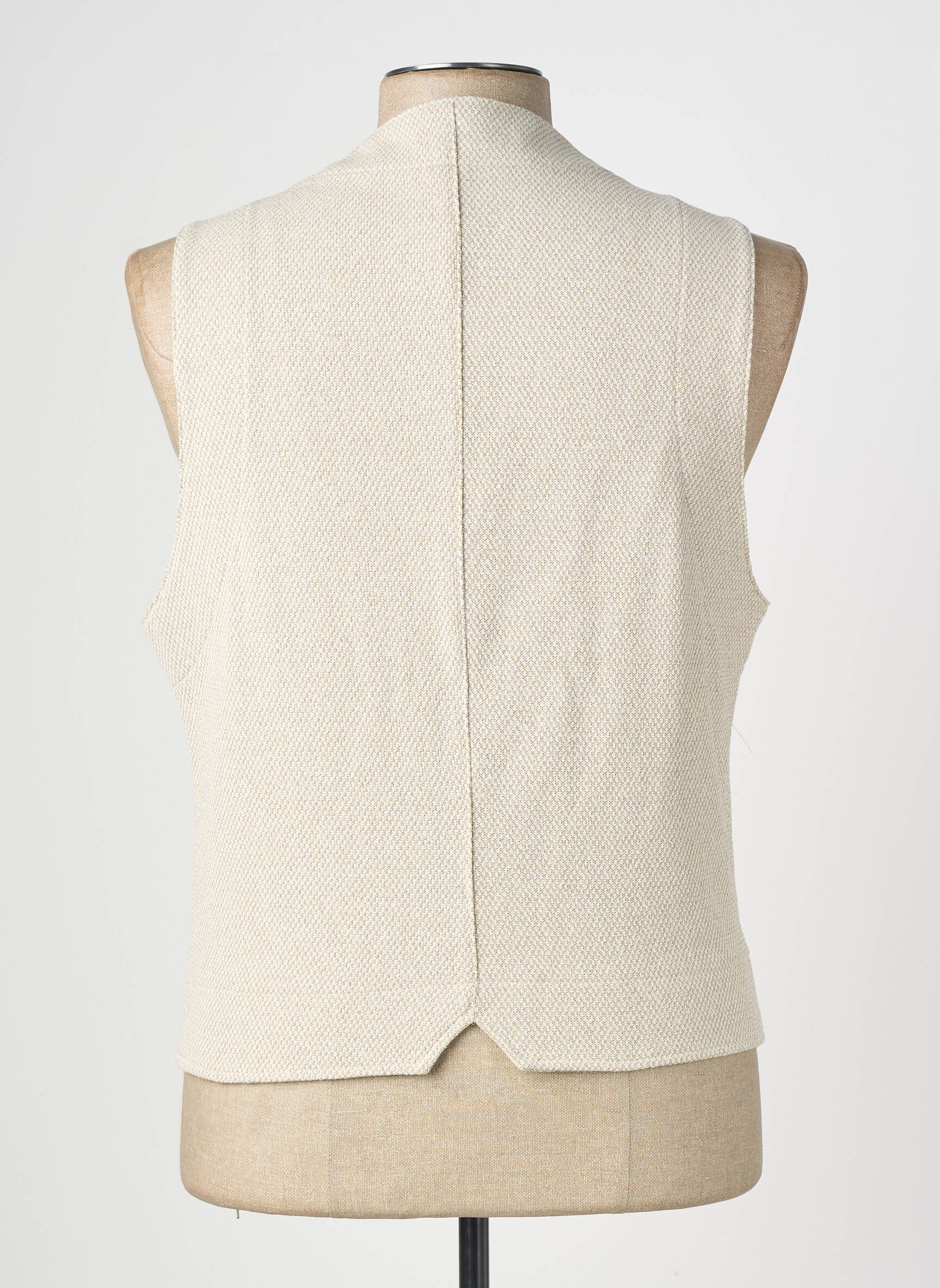 Gilet sans manche coupe cintrée beige BOB homme