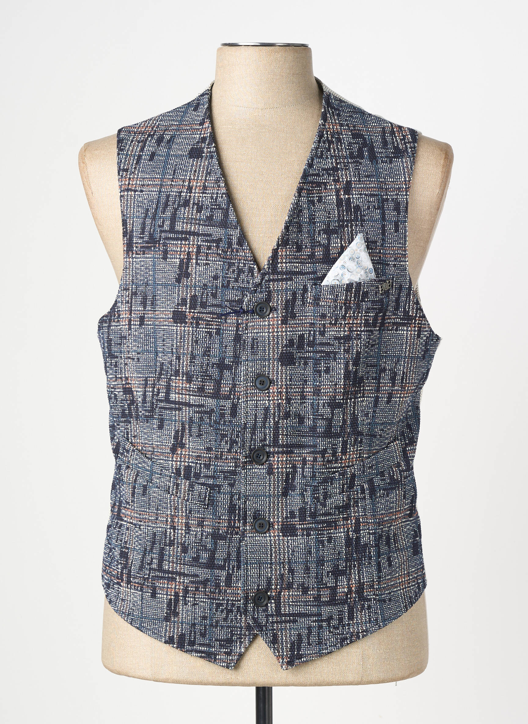 Gilet sans manche coupe cintrée bleu BOB homme