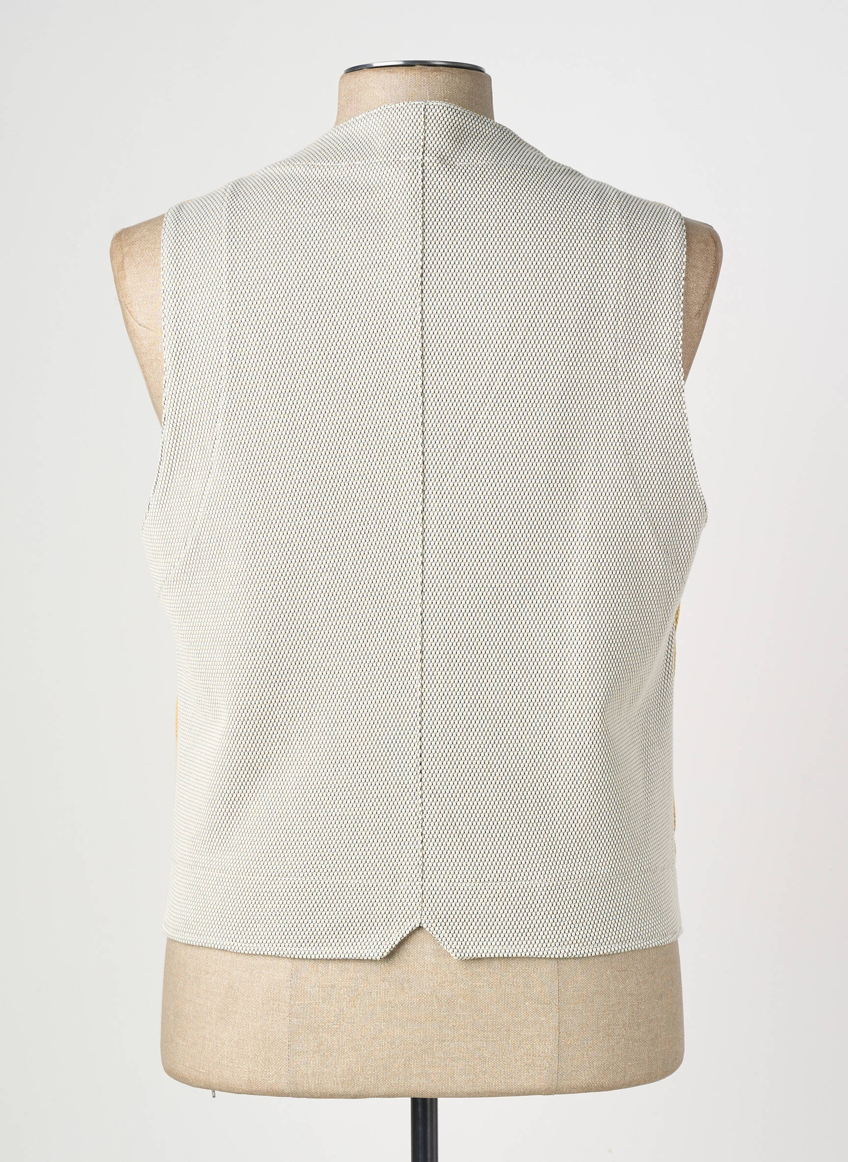 Gilet sans manche fermeture boutonnée sur le devant jaune BOB homme