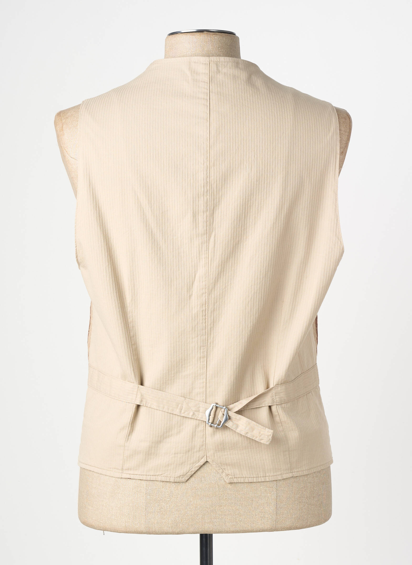 Gilet sans manche coupe cintrée beige BOB homme