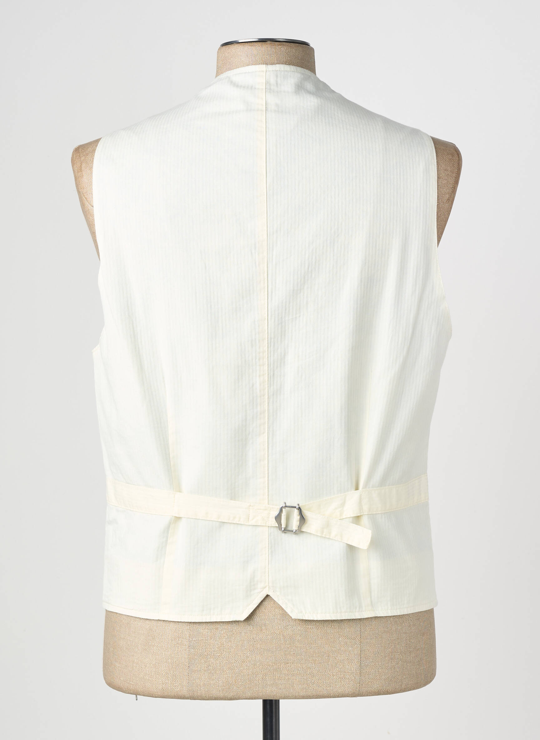 Gilet sans manche coupe cintrée blanc BOB homme