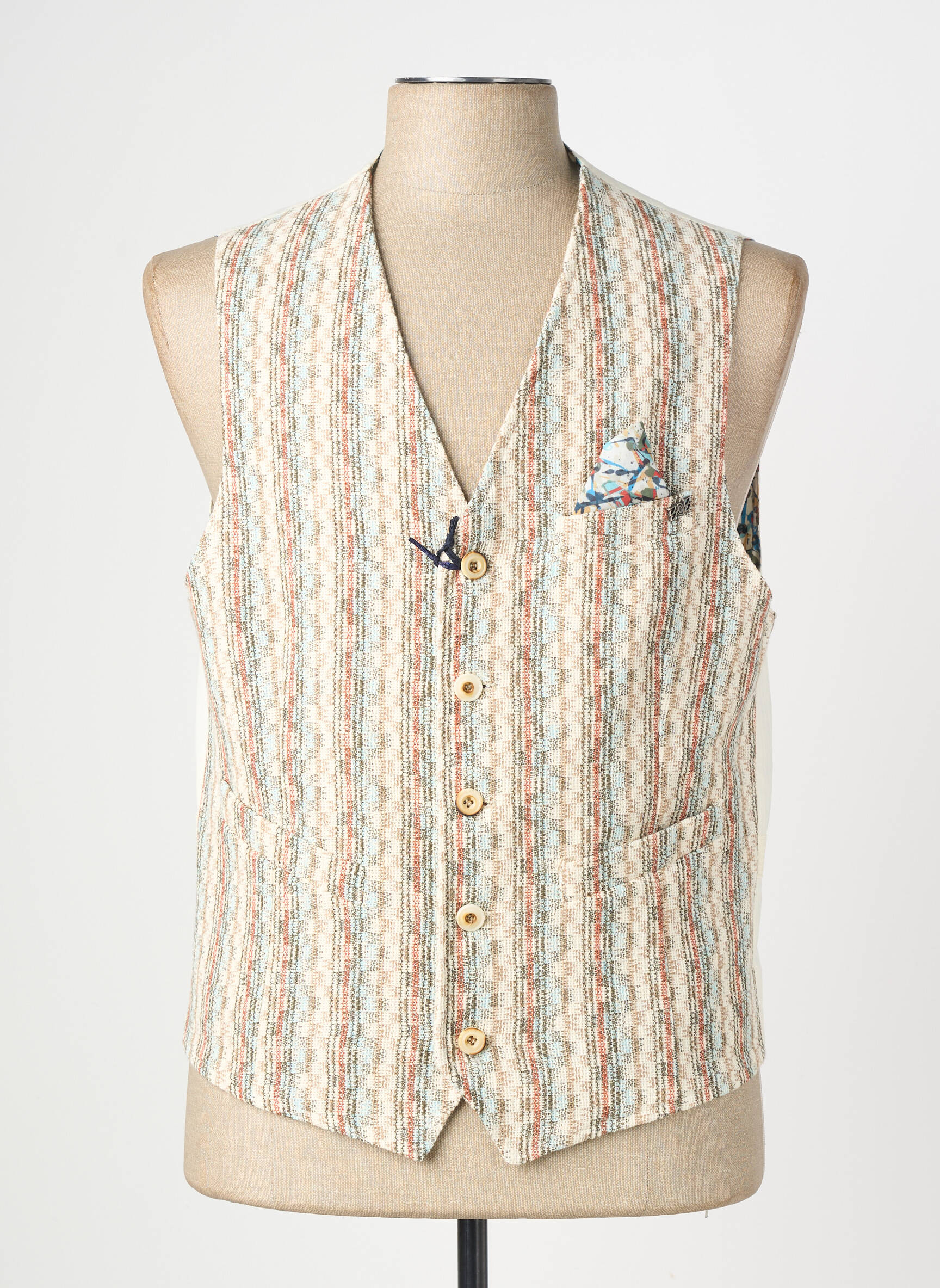 Gilet sans manche coupe cintrée beige BOB homme