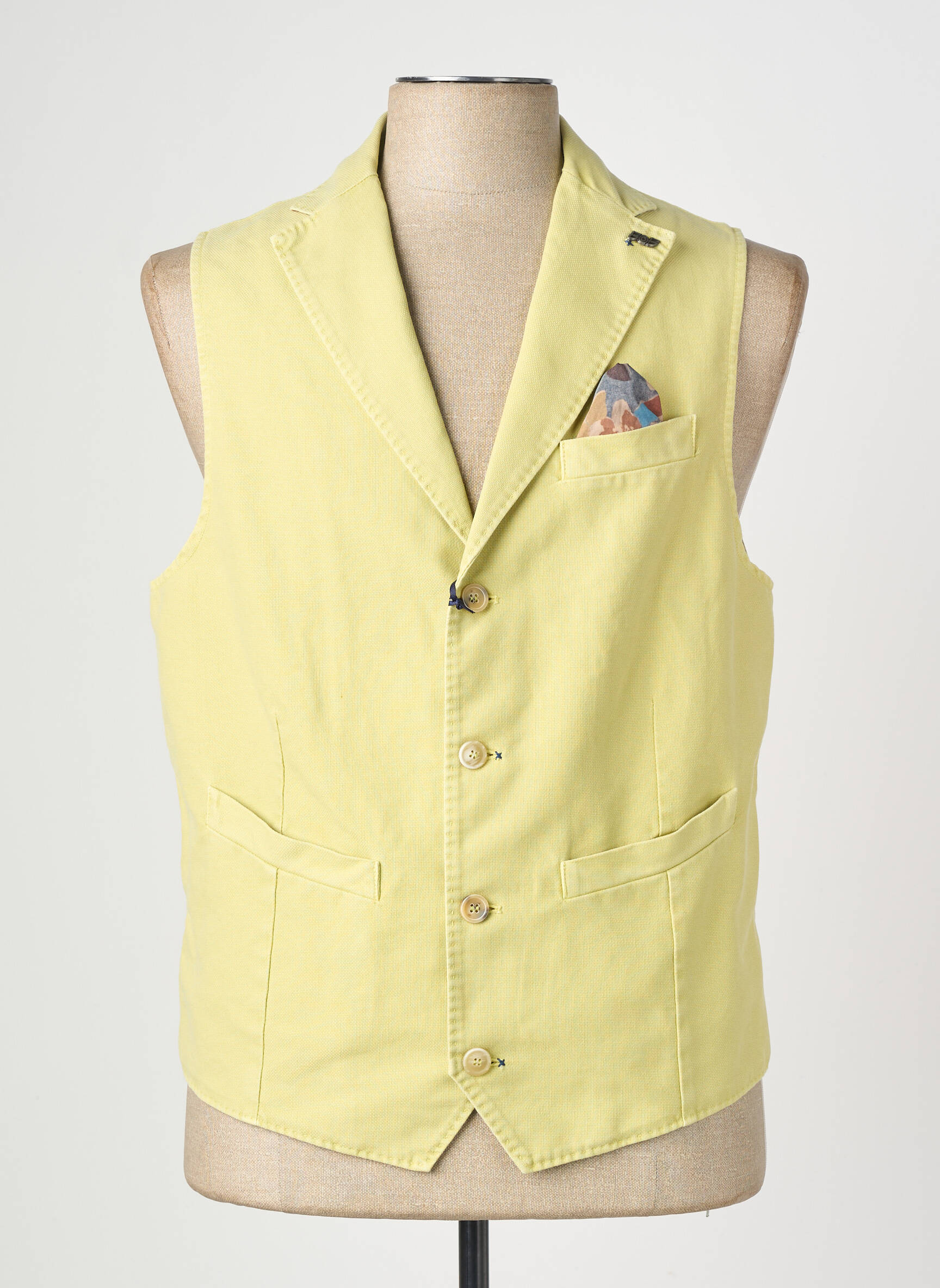 Gilet sans manche coupe cintrée vert BOB homme