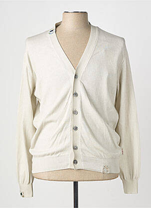 Gilet manches longues col v gris BOB homme