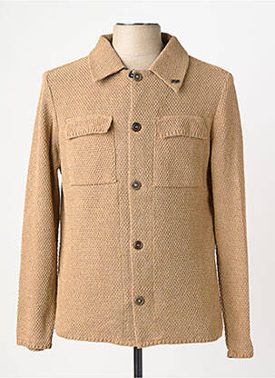 Veste casual fermeture boutonnée sur le devant marron BOB homme