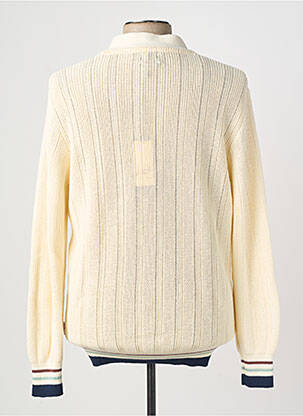 Gilet manches longues col v beige BOB homme