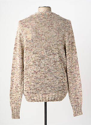 Gilet manches longues col v marron BOB homme