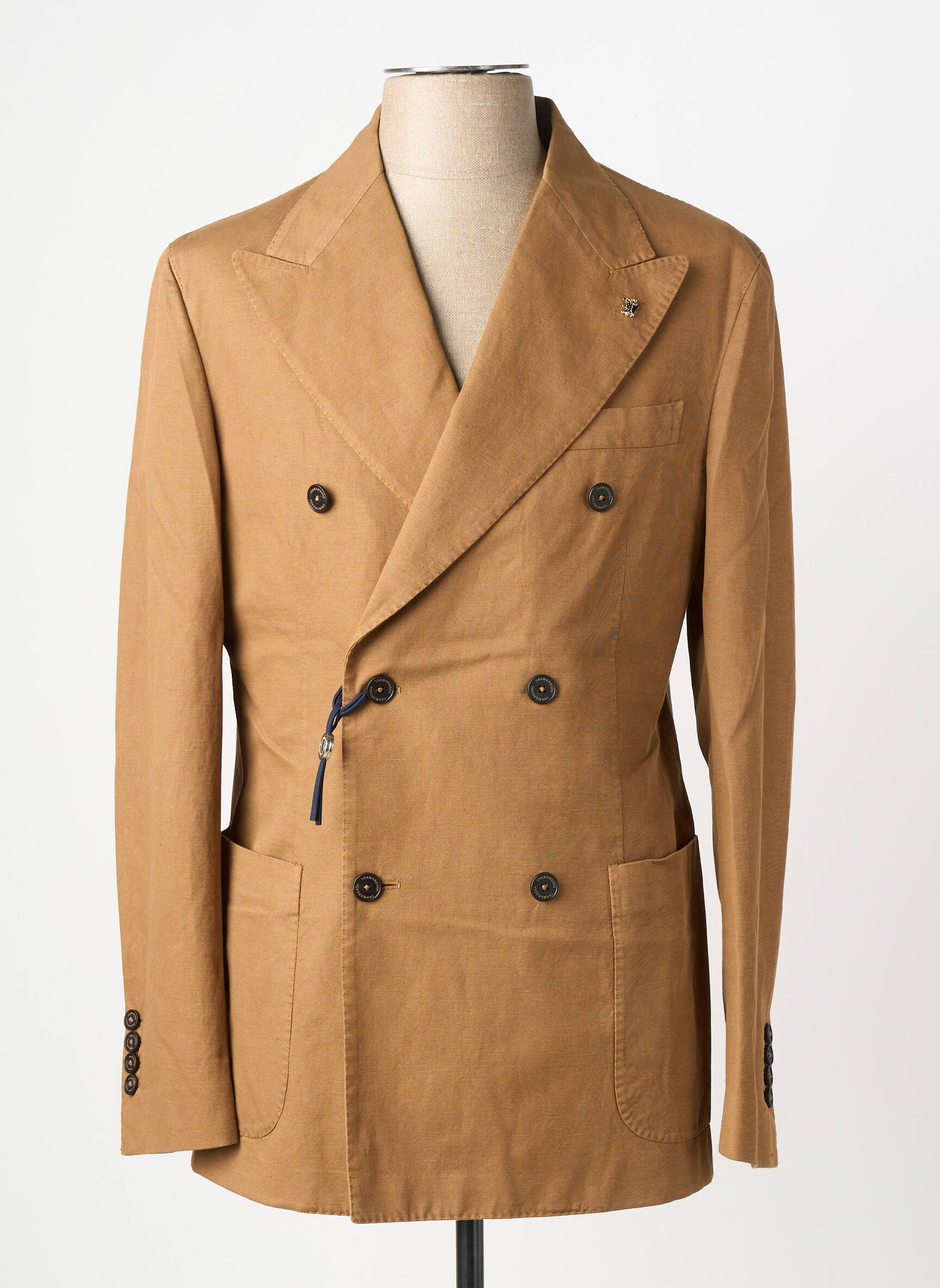 Veste casual fermeture boutonnée sur le devant marron TRAMAROSSA homme