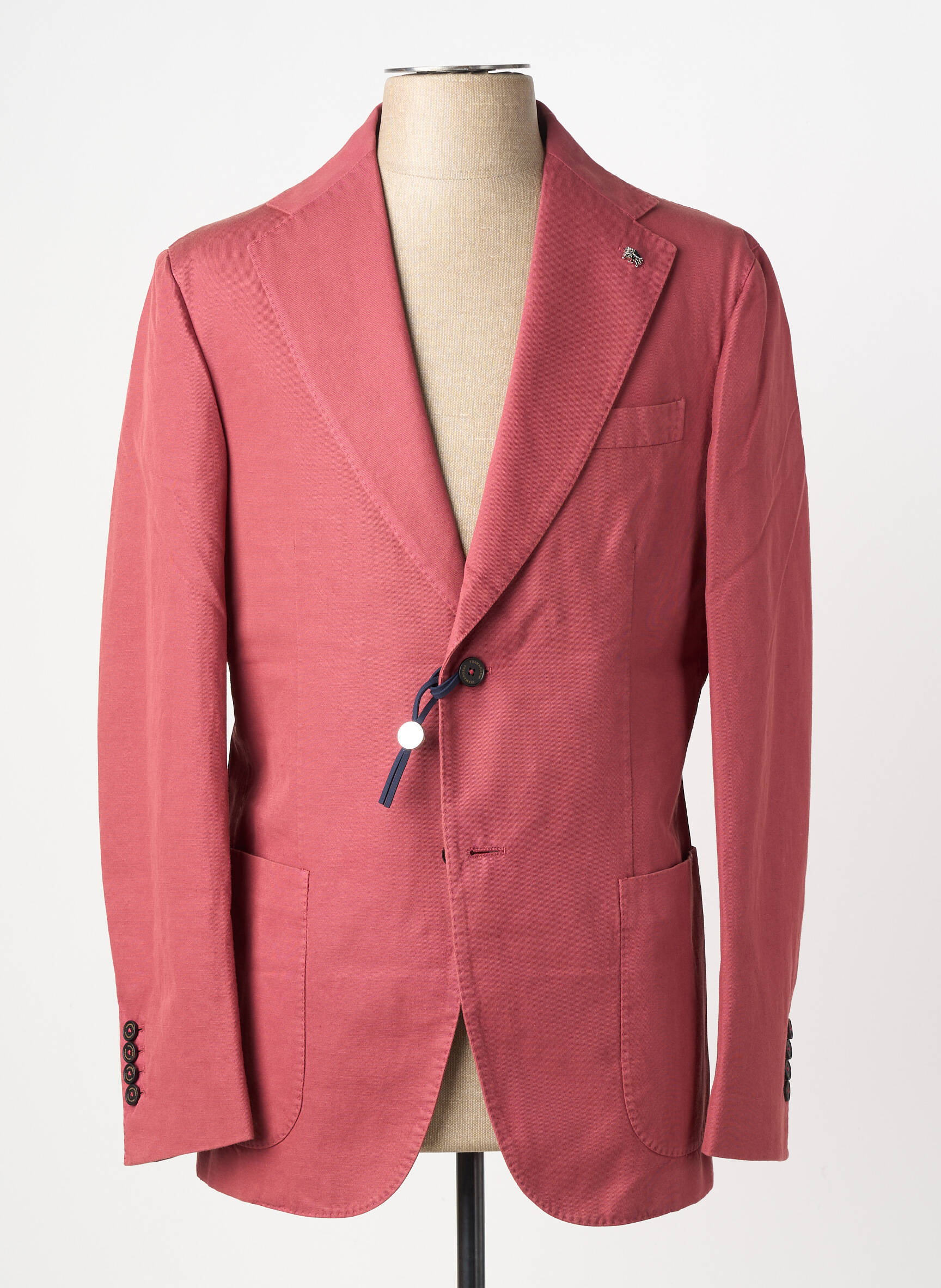 Veste casual fermeture boutonnée sur le devant rouge TRAMAROSSA homme